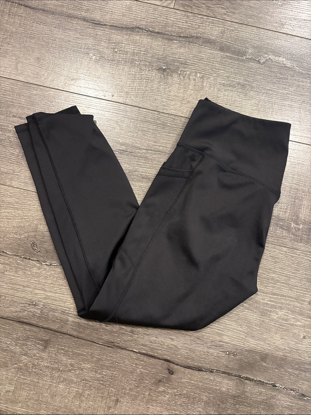 High-Waist Black Performance Leggings